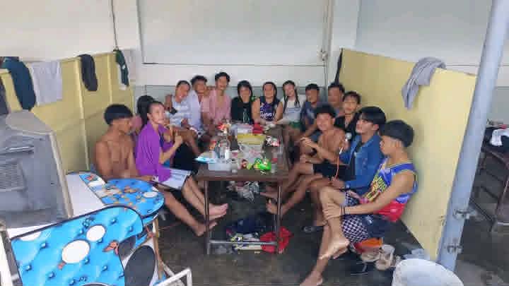Adviser and classmates